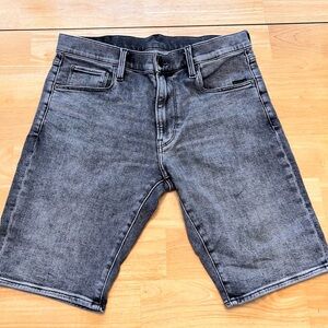 Men's Gray Denim Shorts